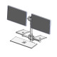 Ergonomic Solutions Wall mounted pole with dual Référence: W127006269