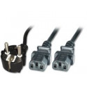 MicroConnect Power Y-Cord 1.8m Black IEC320 Reference: PE011318