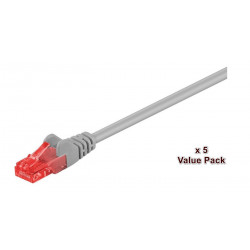 MicroConnect U/UTP CAT6 15M GREY 5 PACK Reference: V-UTP615VP