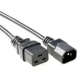 MicroConnect Power Cord C19-C14 1m Black Reference: PE0191410