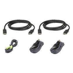 Aten CABLE KIT DUAL DisplayPort Référence: 2L-7D02UDPX5