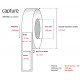 Capture Label 47x25, Core 25, Reference: CA-LB3064