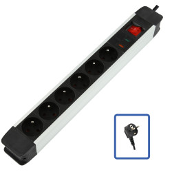 LOGON PROFESSIONAL 6-WAY POWER STRIP + SURGE Référence: W128317426