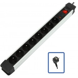 LOGON PROFESSIONAL 8-WAY POWER STRIP WITH SURGE Référence: W128317431