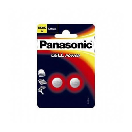 Panasonic CR2032, 1x2, 3V, 220mAh Reference: CR2032L/2BP