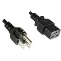 MicroConnect Power Cord US - C19 1.8m Reference: PE110518