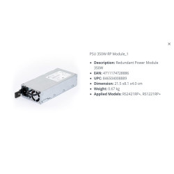 Synology Redundant Power Module 350W - Reference: W126179717