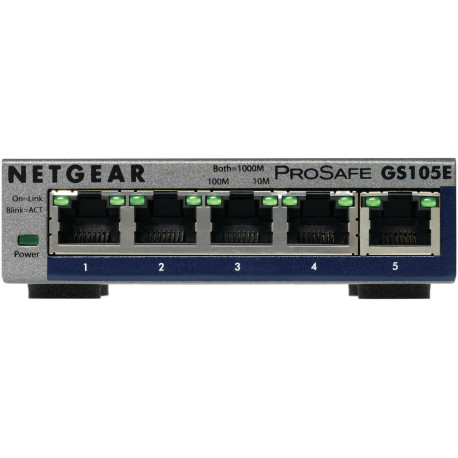 Netgear 5P Switch 10/100/1000 GS 105E Référence: GS105E-200PES