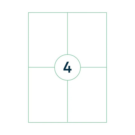 Capture A4 label 105x148 mm. 4 labels Référence: W128862600
