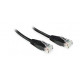 MicroConnect U/UTP CAT6 0.25M Black PVC Reference: W125639731