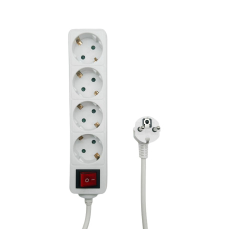 MicroConnect 4-way Schuko Power Strip Référence: W128812664