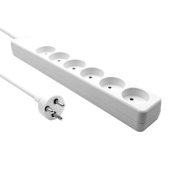 MicroConnect Danish Power Strip 6-way Reference: W128433099