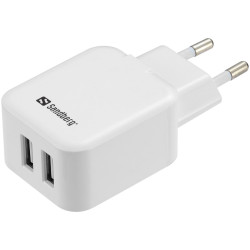 Sandberg AC Charger Dual USB 2A EU Reference: 440-57