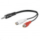MicroConnect Audio Adapter Cable, 0,2 meter Reference: AUDALHF02