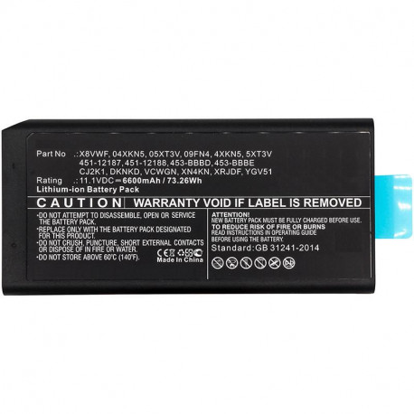 CoreParts Laptop Battery for Dell Reference: W125873158