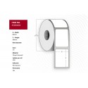 Capture Label 28x89 - Core 25. White. Reference: 35000402