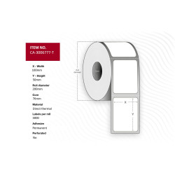Capture Label 100 x 50mm, Core 76mm, Reference: W128854592