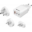 Sandberg 3in1 TravelCharger USB-C/A 65W Reference: 441-59