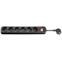 MicroConnect 6-way Schuko Socket 1.8M Black Reference: GRU006B