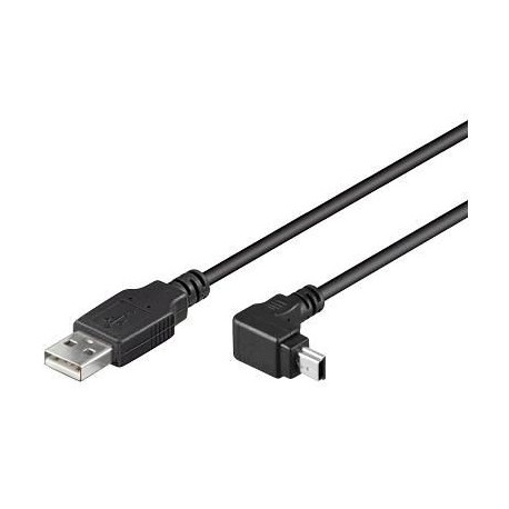 MicroConnect USB A - Mini USB Angled B 5P Référence: USBAMB52A