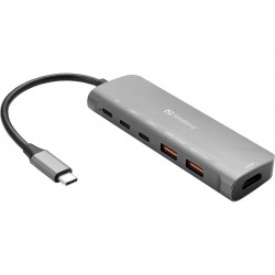 Sandberg USB-C Dock HDMI + 2xUSB-A + Référence: 136-65