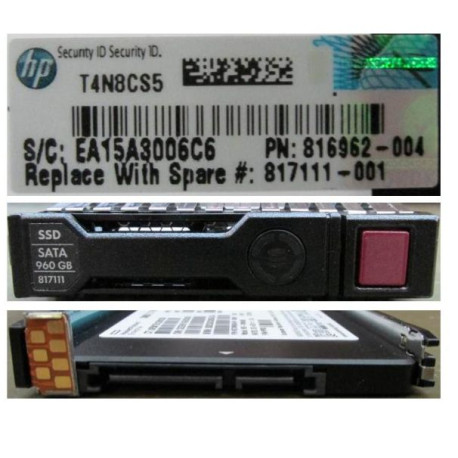 Hewlett Packard Enterprise 960 GB hot-plug SSD 2.5-inch Reference: 817111-001