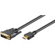 MicroConnect HDMI 19 - DVI-D 18+1 3m M-M Reference: HDM191813