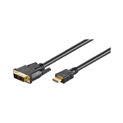 MicroConnect HDMI 19 - DVI-D 18+1 3m M-M Reference: HDM191813