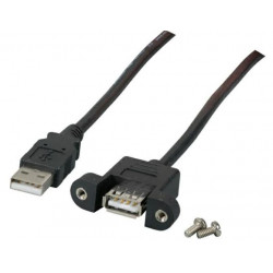 MicroConnect USB2.0 Extension A-A M-F 0,5m Reference: USBAAF1PANEL05
