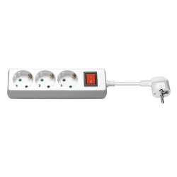 MicroConnect 3-way Schuko Socket 5m on/off Reference: W126641961