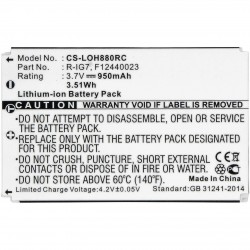CoreParts Battery 3.52Wh Li-ion 3.7V Référence: W125993864
