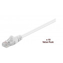 MicroConnect U/UTP CAT5e 3M White 10 Pack Reference: V-UTP503WVP