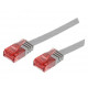 MicroConnect U/UTP CAT6 0.25M Grey Flat Reference: V-UTP60025-FLAT