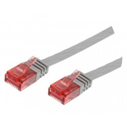 MicroConnect U/UTP CAT6 0.25M Grey Flat Reference: V-UTP60025-FLAT