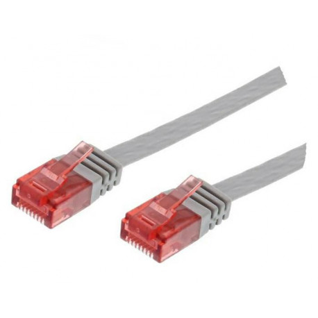 MicroConnect U/UTP CAT6 0.25M Grey Flat Reference: V-UTP60025-FLAT
