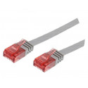 MicroConnect U/UTP CAT6 0.25M Grey Flat Reference: V-UTP60025-FLAT