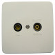Maximum Wall outlet TV/Radio finish. Reference: 63501