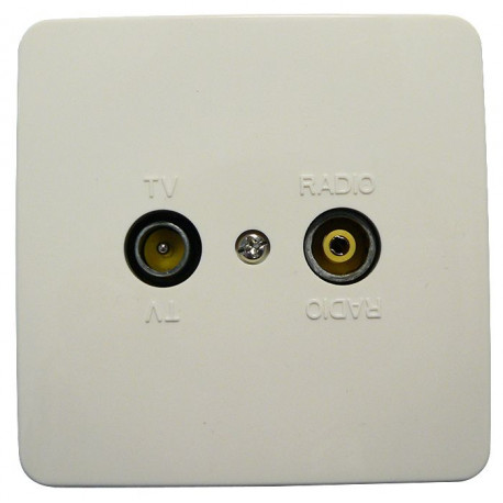 Maximum Wall outlet TV/Radio finish. Reference: 63501