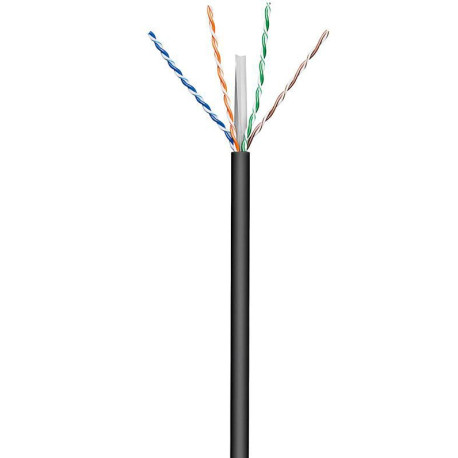 MicroConnect U/UTP CAT6 Outdoor 100m, Black Reference: KAB023-100