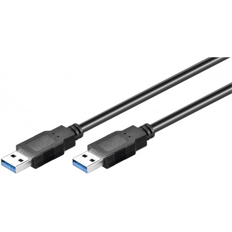 MicroConnect USB3.0 A-A 1m M-M, Black Reference: USB3.0AA1B