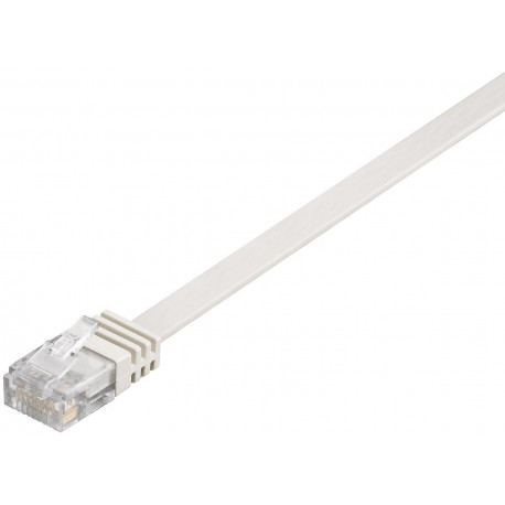 MicroConnect U/UTP CAT6 0.25M White Flat Reference: V-UTP60025W-FLAT
