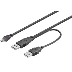 MicroConnect 2x A plug to 5 pin mini B plug Reference: USBAAB06