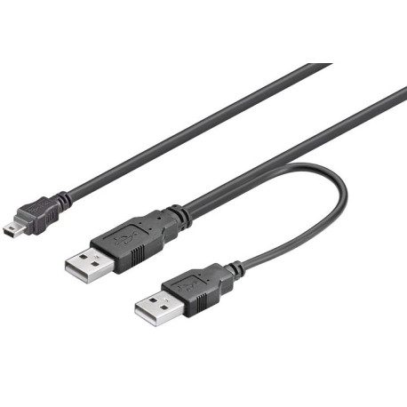 MicroConnect 2x A plug to 5 pin mini B plug Reference: USBAAB06